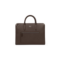 Grand sac de bureau pour ordinateur portable 16 pouces avec logo noir pour homme mallette d'affaires en cuir à bandoulière