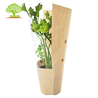 Sacs en papier Kraft biodégradables, sachets d'emballage de légumes réutilisables, pour bpp, lot de 3 pièces
