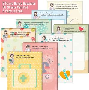 Notas adhesivas divertidas, suministros de oficina <span class=keywords><strong>para</strong></span> <span class=keywords><strong>el</strong></span> <span class=keywords><strong>Hospital</strong></span>, Escuela de Enfermería, compañeros de trabajo, escritura de listas diarias, horarios - Product Image 1