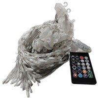 Guirlande lumineuse féerique intelligente RGB 400 LED, contrôlable par application, pour mariage, Noël, décoration de fenêtre, OEM