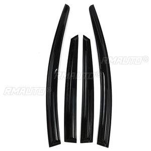 4 Pcs Black Tinted Car Side <b>Window</b> Visor Guard <b>Vent</b> Rain Guard Cover Trim Protection Awning Shelter for FORD for FOCUS 2009-2018 - Product Image 2