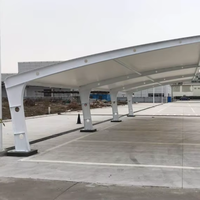 Auvent de voiture en membrane tendue, imperméable et durable, pour parking résidentiel