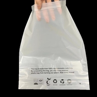 Sacs d'emballage pour chaussettes en plastique PLA 100% biodégradable et compostable, autocollants, 35*40+3cm, 50 pièces/sac, vente en gros