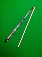 Queue de billard fantaisie pour le commerce transfrontalier, en bois, pour le billard à neuf boules et l'« Black Eight », avec tête large et fût divisé, style chinois, vente en gros