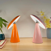 Lampe de table à LED exclusive à rotation magnétique rose gris orange vert avec fonction décorative rechargeable