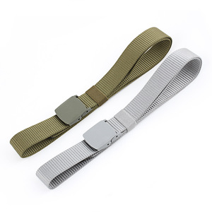 Nouvelle <span class=keywords><strong>ceinture</strong></span> large en toile pour femmes, en plastique lisse, imitation nylon, pour le <span class=keywords><strong>sport</strong></span>, <span class=keywords><strong>ceinture</strong></span> tactique polyvalente pour hommes, décontractée, 130 cm - Product Image 3