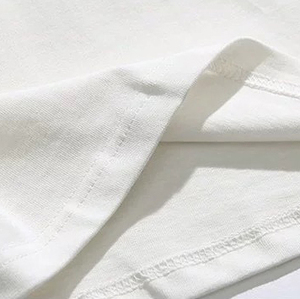 Venta al por mayor camiseta unisex de algodón camiseta de gran tamaño colorido cuello puño camiseta en blanco - Product Image 6