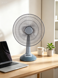 Electric Portable Oscillating Table <b>Fan</b> Mechanical Control Plastic Construction 3-Speed Color Box Packaging for Household Office - Product Image 3