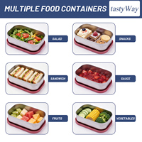 Boîtes à lunch en acier inoxydable personnalisées avec logo, couvercles en bambou – Grande capacité, écologiques, portables, à compartiment unique pour la vente en gros