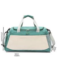 Sac de sport de voyage pliable imperméable à grande capacité et tendance pour femmes, hommes et filles, pour les week-ends, le fitness et les voyages
