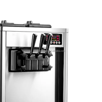 Mini Machine de service de crème glacée commerciale à trois saveurs, plateau de Table, usine de fabrication de glaces aux fruits
