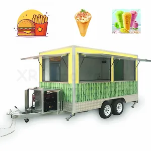 Vansle Caminhão de comida Rua com Janela Escadas Mabusinessina Thairestaurante fornecedor de fibra de vidro Carrinhos de suco Bar Trailer Comprar 13 pés