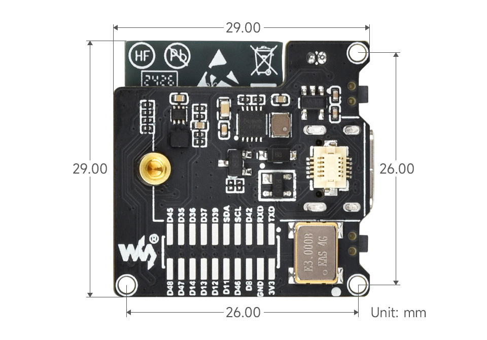 Waveshare IMX335 5MP USB Camera - 2K Video, Wide Angle, For Raspberry Pi 5 & Jetson Orin
