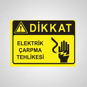 Panneau de signalisation de danger électrique et équipement de support pour salles blanches - Product Image 2