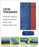 Matelas Gonflable d'Extérieur Épais et Imperméable 4 Saisons pour le Camping – Vente en Gros