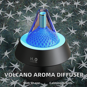 Difusor de Aceites Esenciales Ultrasónico Automático Portátil de Mesa, con Capacidad de Más de 200 ml, para el Hogar, Spa, Relajación, Aroma, Simulación de Volcán de Lava 1 - Product Image 2