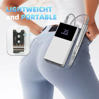 Perceuse à ongles professionnelle haute vitesse 35000 tr/min, perceuse à ongles électrique portable rechargeable pour le polissage des ongles
