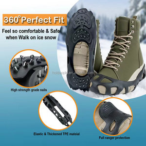 Crampons antidérapants pour chaussures de neige et de <span class=keywords><strong>glace</strong></span>, 30 pointes, pour <span class=keywords><strong>la</strong></span> marche <span class=keywords><strong>sur</strong></span> <span class=keywords><strong>la</strong></span> neige et <span class=keywords><strong>la</strong></span> <span class=keywords><strong>glace</strong></span>, bottes d'hiver - Product Image 6