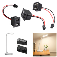 Câble Moviitroni double couche USB femelle Type-C avec prise de charge 2A et prise pour lampe (plastique)