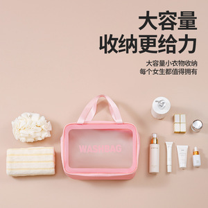 Trousse de toilette épaisse de grande capacité, sac de rangement pour cosmétiques, sac de maquillage de voyage portable pour femmes, polyvalent - Product Image 2