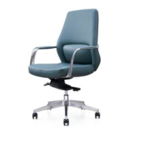 Chaise de bureau en cuir moderne et confortable avec accoudoirs et dossier 37731-6903A 37731-6903B 37731-6903D - Product Image 3