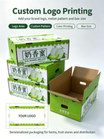 Boîtes en carton ondulé kraft en gros de l'usine chinoise pour l'emballage d'huile d'olive, de fraises et de fruits frais - Personnalisables en quatre couleurs