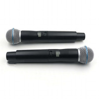 Microphone dynamique Qlxd4 Qlx24d Beta58 pour église, studio, scène, performance vocale, cardioïde
