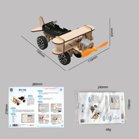 Jouets scientifiques STEM en bois pour enfants : Taxi et avion à construire soi-même – Expériences scientifiques créatives