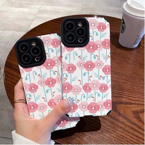 Vendita calda <span class=keywords><strong>rosa</strong></span> stampa fiore TPU pelle artificiale custodia per Iphone 8 X Xr Xs 11 12 <span class=keywords><strong>13</strong></span> 14 16 17 Pro Max - Product Image 2