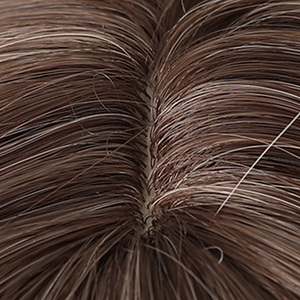 Peluca de Fibra Sintética de 26 Pulgadas, Ondas Naturales, Raíz Profunda, <span class=keywords><strong>Rubio</strong></span> Ombre, Cabello Largo y Suelto con <span class=keywords><strong>Flequillo</strong></span>, Gorra Elástica, Foto Real - Product Image 6