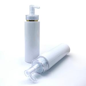 Nouveau produit, flacon pompe blanc de 100 ml, 150 ml, 200 ml, 250 ml, 300 ml, 350 ml, 400 ml, 500 ml avec bouchon à ligne dorée ou argentée - Product Image 6