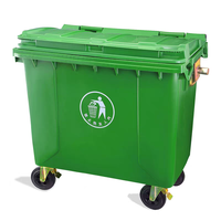Poubelle en plastique 30L/70L/100L/120L 240 360 660 1100 Litres Poubelle industrielle d'extérieur Poubelle en plastique