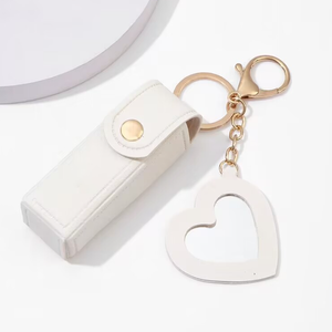 Zacht Lederen Draagbare Lippenstift Houder Sleutelhanger Reizen Met Lippenstift Etui Met Metalen Sleutelhanger Zakelijk Of Relatiegeschenk - Product Image 6