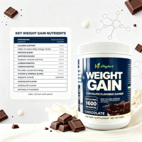 Polvo para Aumentar de Peso, Proteína de Suero, Soporte Muscular, Alto Contenido de Proteínas, Suplemento de Nutrición Deportiva, OEM, Marca Privada, Venta al Por Mayor, Personalizado
