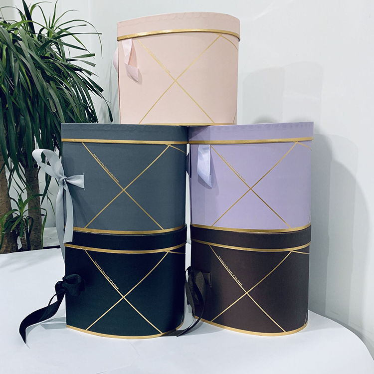 luxury empty two layer heart shaped paper packing decorating rose flower box for flowers