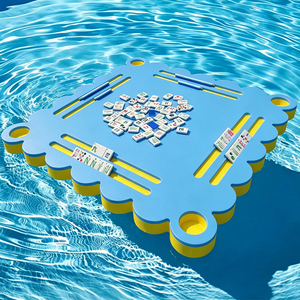 Table de Mahjong flottante personnalisée pour piscine, planche flottante double face avec cartes à jouer pour Mahjong, Poker, <span class=keywords><strong>Scrabble</strong></span>, Domino, jeux de cartes - Product Image 1