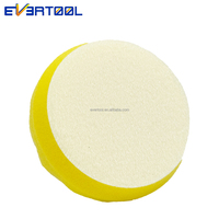 EVERTOOL Kit de tampons de polissage jaunes 80/95mm pour voiture, tampons de polissage et de cirage, éponge de polissage pour voiture