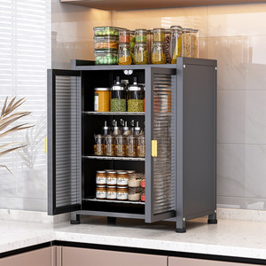 Armoire multifonctionnelle multicouche <span class=keywords><strong>pour</strong></span> le <span class=keywords><strong>rangement</strong></span> des <span class=keywords><strong>ustensiles</strong></span> de cuisine Étagère en métal étanche à la poussière <span class=keywords><strong>pour</strong></span> <span class=keywords><strong>ustensiles</strong></span> - Product Image 2