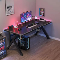Chaud pas cher moderne Simple jeu Table et chaise ensemble avec étagère haute qualité maison ordinateur Table bureau bureau