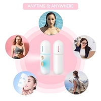 Mini Vaporizador Facial Eléctrico Portátil Inalámbrico de Viaje con Vapor Frío y Purificación de Aire para Hidratación en el Dormitorio