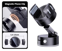 Supports magnétiques cylindriques portables, support magnétique multifonctionnel pour téléphone de voiture, clip pour trépied, adaptateur de boule de 17 mm
