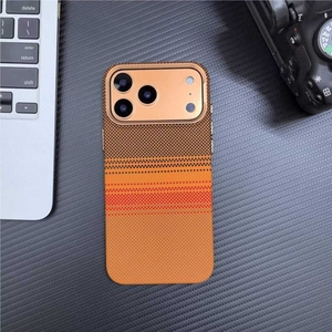 Coque de téléphone à motif transfert d'eau, non magnétique ou magnétique, pour iPhone 17 18 <span class=keywords><strong>Pro</strong></span> Max, texture Kevlar - Product Image 5