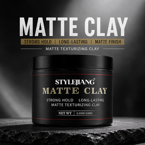 Arcilla para Cabello de Hombre con Fijación Fuerte, Textura y Volumen Definidos, Acabado Mate, Textura Flexible, Larga Duración, 100g - Product Image 1