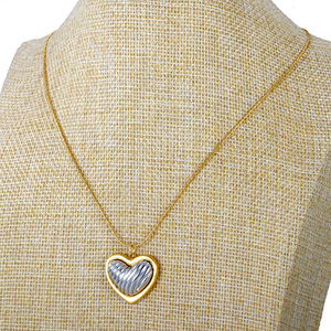 Collana Classica alla Moda per Donne, Catena a Doppio Strato Semplice, Placcata in Oro 18K con Zirconi in Acciaio Inossidabile per Uso Quotidiano - Product Image 2