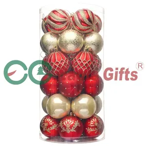 Eaglegifts Trang Trí Nội Thất Sang Trọng Giáng Sinh Sphere 90 Pcs Kerst Bóng Đặt Mạ Điện Giáng Sinh Trang Trí Hạt Món Trang Trí Món Trang Trí