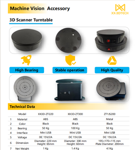 Plataforma Giratoria de Escaneo 3D de Alta Resistencia de 30 cm de Diámetro, Capacidad de Carga de 100 kg, Velocidad Ajustable, ABS, para Fotografía y Escaneo en Estudio - Product Image 6