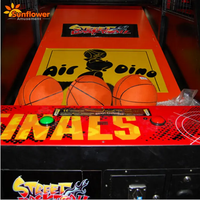 Machine à pièces Machine de jeu de tir de basket-ball de rue Machine de rebondissement de basket-ball de jeu de basket-ball pliable électrique