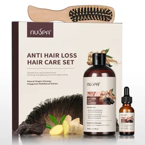 NUSPA Anti Hair Loss Shampoo Thinning Hair Growth Serum Ginger Ginseng Hair Care Set