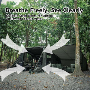 Premium Inflatable Airtight <b>Tent</b> Heavy Duty Waterproof Full Air Structure <b>Easy</b> Setup Portable Outdoor Camping Shelter - Product Image 2