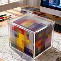 Étui de présentation de cartes booster en acrylique personnalisable de haute qualité, poli et épaissi, pour ETB